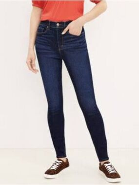LOFT Dark Blue Stretch Jeggings